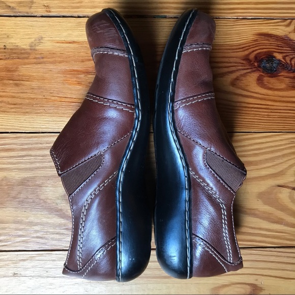 Clarks Brown Chocolate Bendables Loafer Clogs, EUC, 7M - Picture 6 of 10